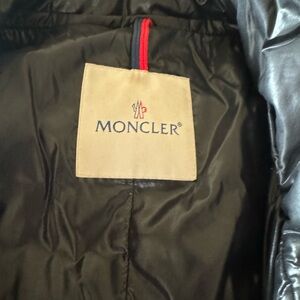 Moncler Black women trench down coat